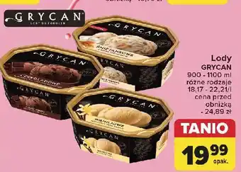 Carrefour Lody śmietankowe z sosem karmelowym Grycan oferta