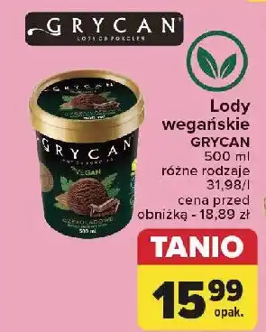 Carrefour Lody czekoladowe Grycan Vegan oferta