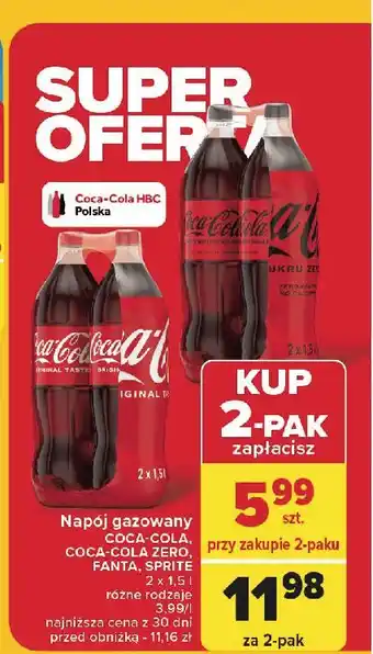 Carrefour Napój Coca-Cola oferta