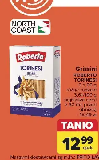 Carrefour Paluszki grissini klasyczne Roberto oferta