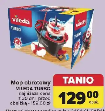Carrefour Mop obrotowy turbo Vileda oferta