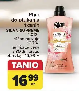 Carrefour Płyn do płukania romance Silan Supreme oferta