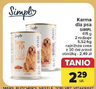 Carrefour Karma w sosie z wołowiną Simpl oferta