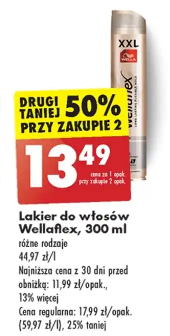 Biedronka Lakier do włosów Wellaflex oferta