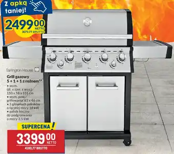 Makro Tarrington House Grill gazowy 5+1+1 z rożnem oferta