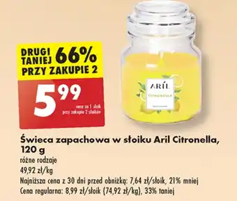 Biedronka Świeca zapachowa Aril oferta