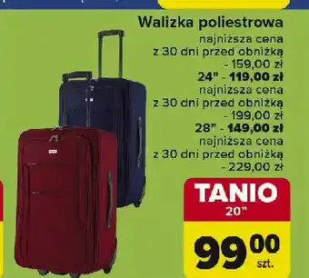 Carrefour Walizka poliestrowa 28 oferta