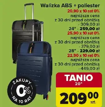 Carrefour Walizka abs 20 oferta