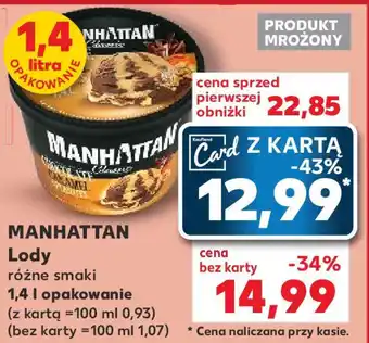 Kaufland MANHATTAN Lody 1,4l oferta