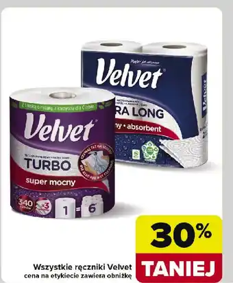 Carrefour Recznik papierowy Velvet Extra Long oferta