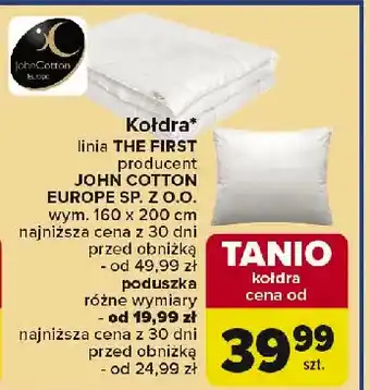 Carrefour Poduszka the first 40 x cm John Cotton oferta