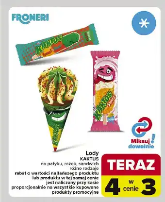 Carrefour Rożek cytrynowo-truskawkowy Nestle Kaktus oferta