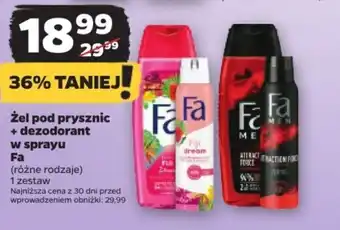 Netto Żel pod prysznic + dezodorant w sprayu Fa oferta