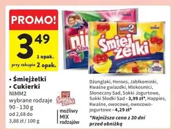 Intermarche Żelki jogurtowe Nimm2 śmiejżelki sokki oferta