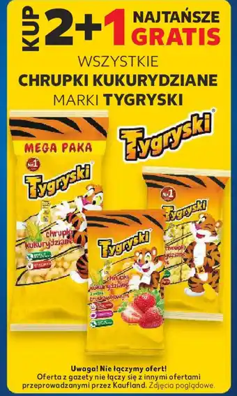 Kaufland WSZYSTKIE CHRUPKI KUKURYDZIANE MARKI TYGRYSKI oferta