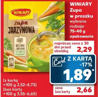 Kaufland WINIARY Zupa w proszku 75-40 g oferta