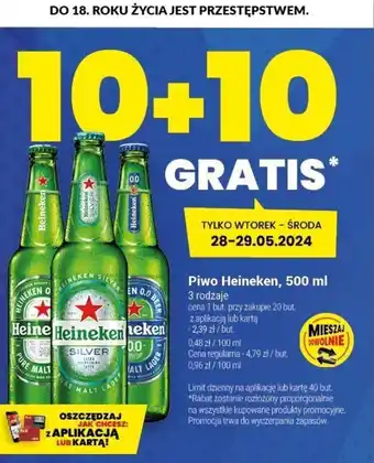Twój Market Piwo Heineken, 500 ml oferta