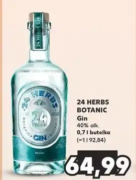 Kaufland Gin 24 Herbs Botanic oferta