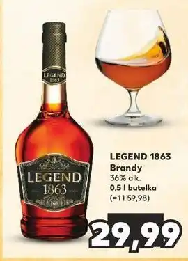 Kaufland Brandy Legend 1863 oferta
