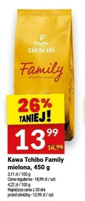 Twój Market Kawa Tchibo Family mielona, 450 g oferta
