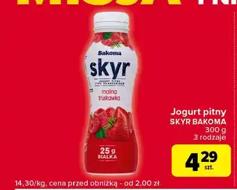 Globi Jogurt pitny malina-truskawka Bakoma Skyr oferta