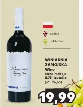 Kaufland Wino czarna porzeczka Winiarnia Zamojska oferta