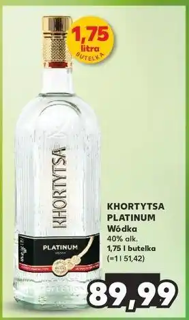 Kaufland Wódka Khortytsa Platinium oferta