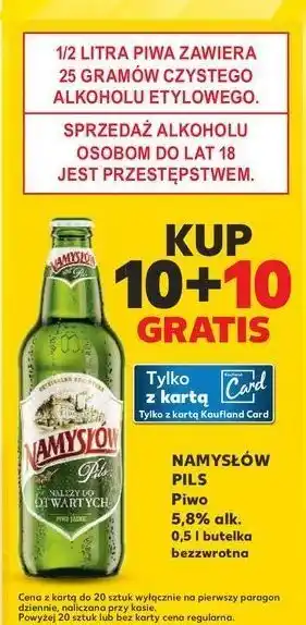 Kaufland Piwo Namysłów Pils oferta