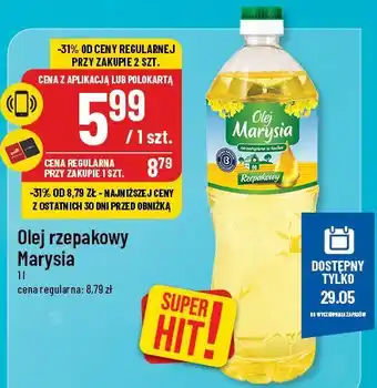 Polomarket Olej rzepakowy Marysia 1l oferta