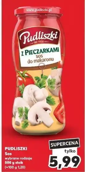 Kaufland Sos do makaronu z pieczarkami Pudliszki oferta