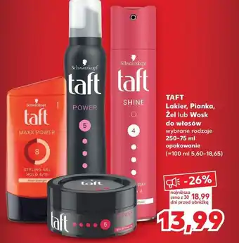 Kaufland Żel do włosów Taft Looks Maxx Power oferta