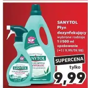 Kaufland Płyn dezynfekuje i czyści podłogi inne powierzchnie eukaliptus Sanytol oferta