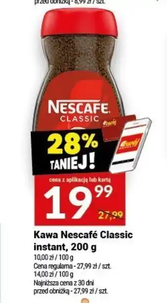Twój Market Kawa Nescafé Classic instant, 200 g oferta