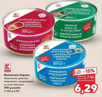 Kaufland Konserwa wieprzowa K-Classic oferta