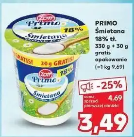 Kaufland Śmietana 18% Zott Primo oferta