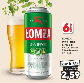 Kaufland Piwo Łomża Jasne (Dawniej Export) oferta