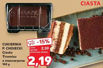 Kaufland CUKIERNIA P. CHOJECKI Ciasto Tiramisu z mascarpone 100 g oferta