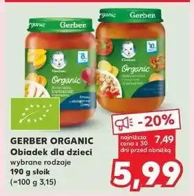 Kaufland Obiadek słodkie ziemniaki z warzywami i kurczakiem Gerber Organic oferta