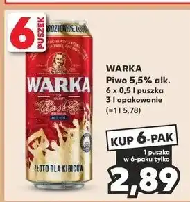 Kaufland Piwo Warka oferta