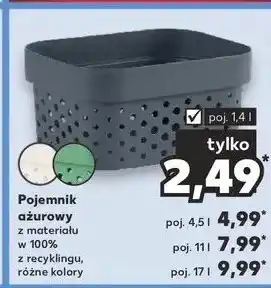 Pojemnik ażurowy infinity 17 l biały Curver
