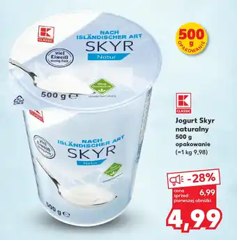 Kaufland Jogurt Skyr naturalny 500 g oferta