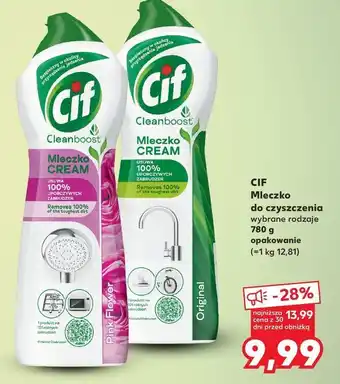 Kaufland Mleczko do czyszczenia z mikrokryształkami original Cif Cream oferta