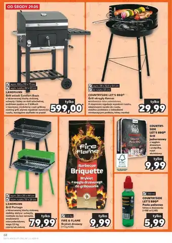 Kaufland Grill okrągły kansas 33 cm K-Classic Let's Bbq oferta