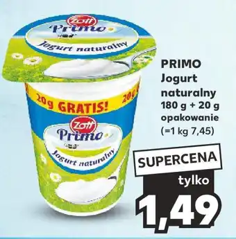 Kaufland PRIMO Jogurt naturalny 180 g + 20 g oferta
