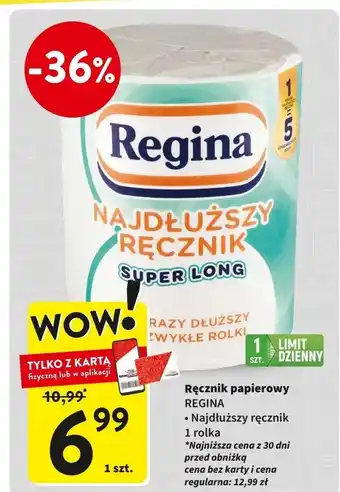 Intermarche Recznik papierowy Regina Najdłuższy Ręcznik oferta
