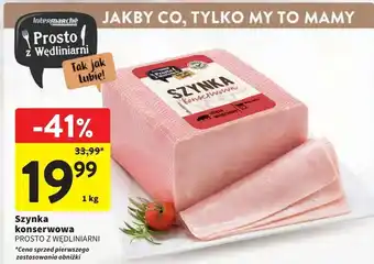 Intermarche Szynka konserwowa Intermarche Prosto Z Wędliniarni oferta