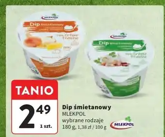 Intermarche Dip śmietankowy z czosnkiem i ziołami Mlekpol oferta