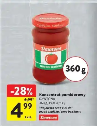 Intermarche Koncentrat pomidorowy Dawtona oferta