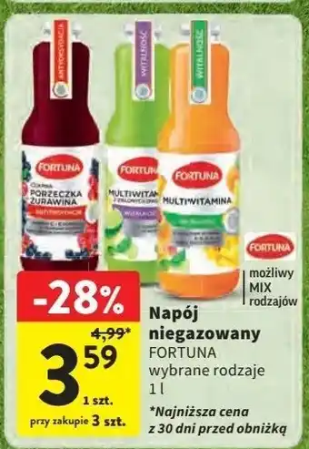 Intermarche Napój multiwitamina z zielonych owoców Fortuna oferta