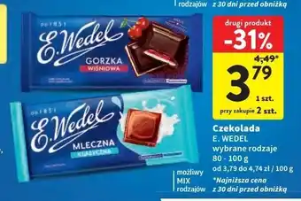 Intermarche Czekolada klasyczna mleczna E. Wedel oferta